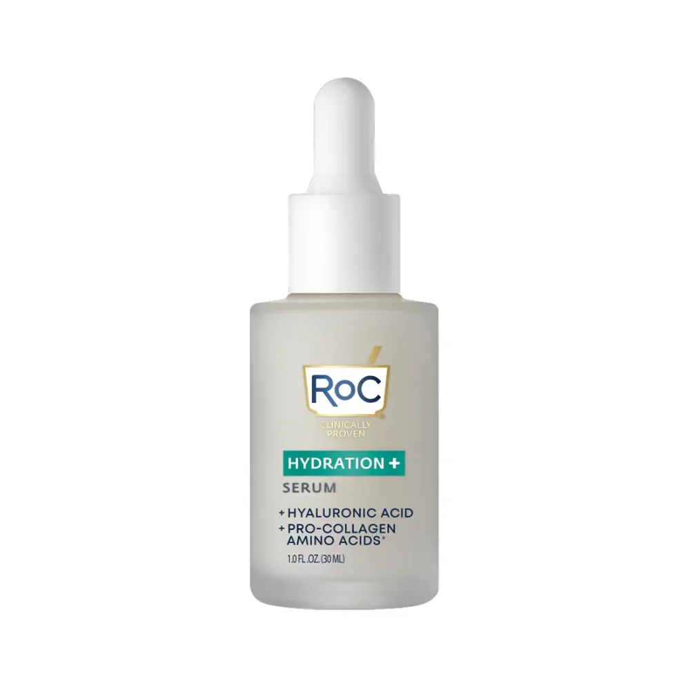 RoC Hydration+ Hyaluronic Acid Serum سرم آبرسان هیالورونیک اسید پروتئین کلاژن راک RoC