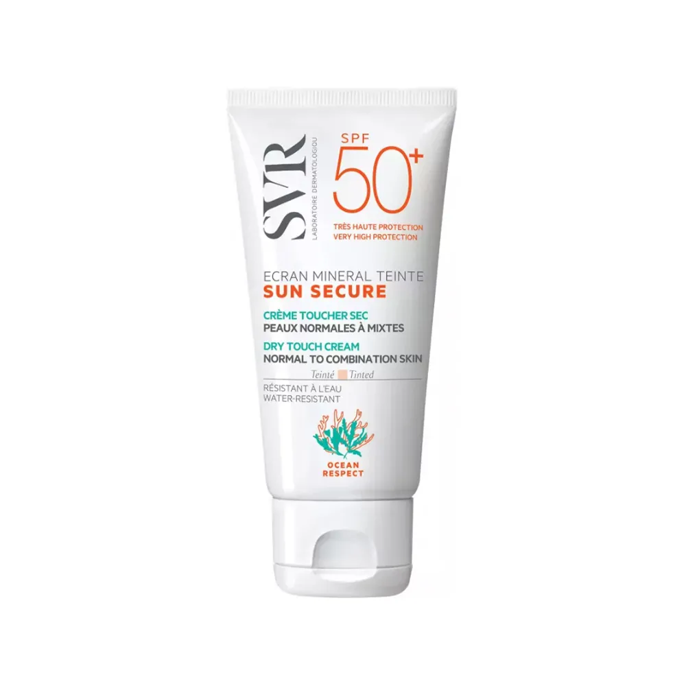 SVR SUN SECURE Ecran Mineral Teinte SPF 50+ Color protective cream for normal and mixed skin SVR SUN SECURE Ecran Mineral Teinte SPF 50 Color protective cream for normal and mixed skin